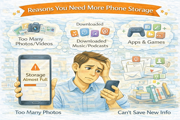 스마트폰 저장 공간 부족 해결 방법이 필요한 이유